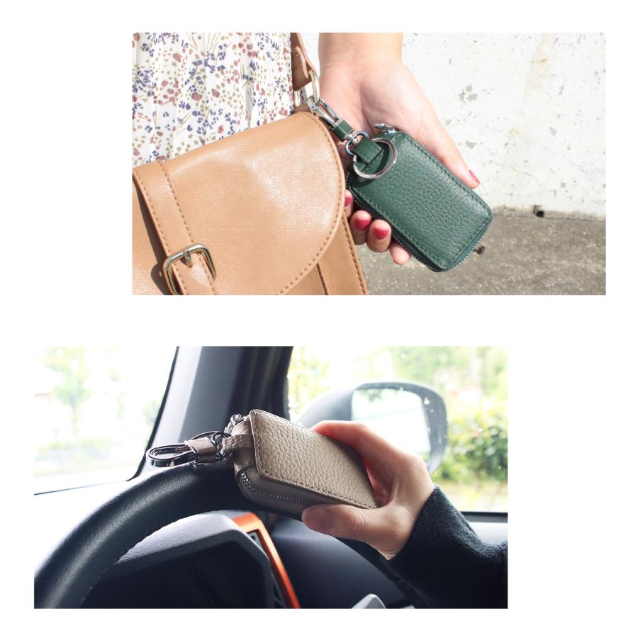 名入れ ペア スマートキーケース 本革 2個セット 1個収納 コンパクト カップル 夫婦 ギフト | Pit-Life | 11