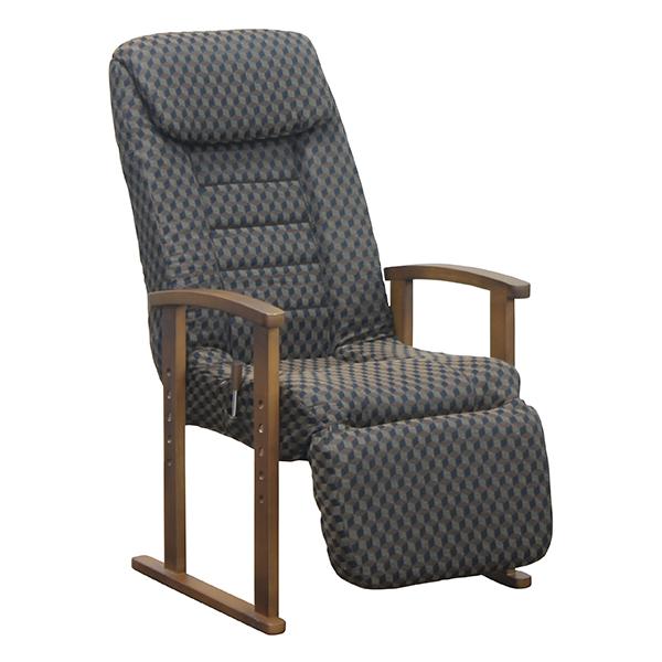 高座椅子 座椅子 座いす 座イス おしゃれ 7段階 リクライニング チェア パーソナルチェア ハイバック ファブリック 高さ調節 レッグレスト付き | ブランド登録なし | 03