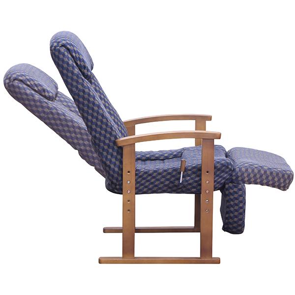 高座椅子 座椅子 座いす 座イス おしゃれ 7段階 リクライニング チェア パーソナルチェア ハイバック ファブリック 高さ調節 レッグレスト付き | ブランド登録なし | 05