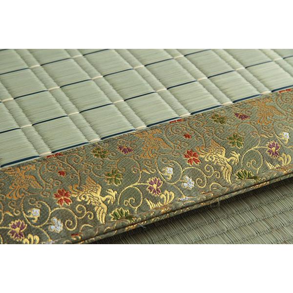 い草 座布団 仏壇 仏前 仏事 御前 座布団 高級感 日本製 国産 伝統技法 唐草 鳳凰 掛川織 いぐさ 約70×70cm | ブランド登録なし | 09