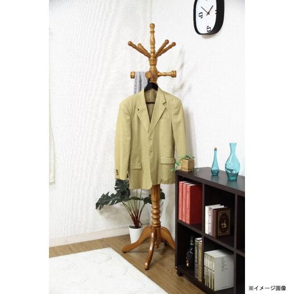 イタリアン コートハンガー おしゃれ 木製 ポールスタンド コートスタンド アンティーク バッグ掛け ポールハンガー かばん掛け | ブランド登録なし | 02