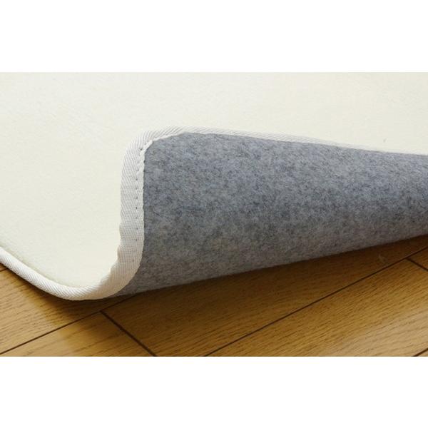 ラグ カーペット 1.5畳 無地 フランネル フランアイズ 5カラー約130