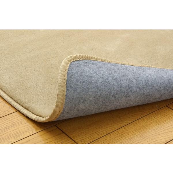 ラグ カーペット 1.5畳 無地 フランネル フランアイズ 5カラー約130