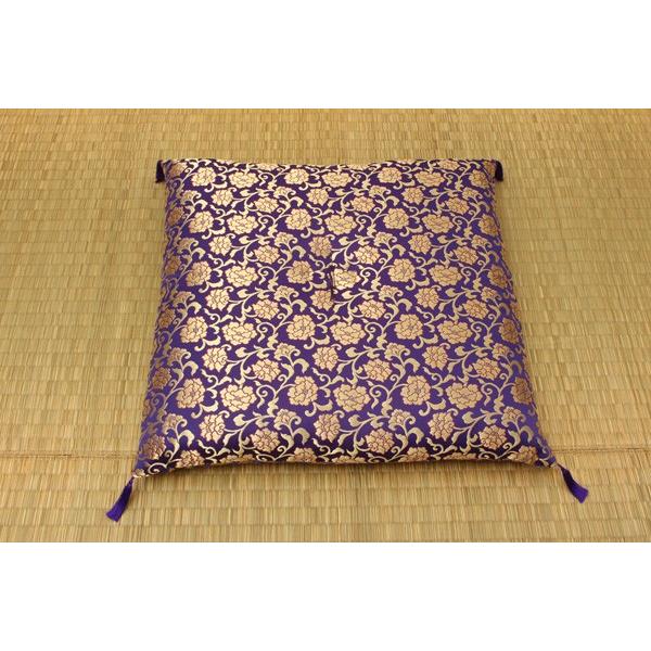 座布団 仏壇 仏前 仏事 御前 座布団 三千院 リバーシブル 約68×70cm リバーシブル いぐさ 法事 お盆 ご仏壇 袋織 ラグジュアリー ふかふか もこもこ | ブランド登録なし | 04