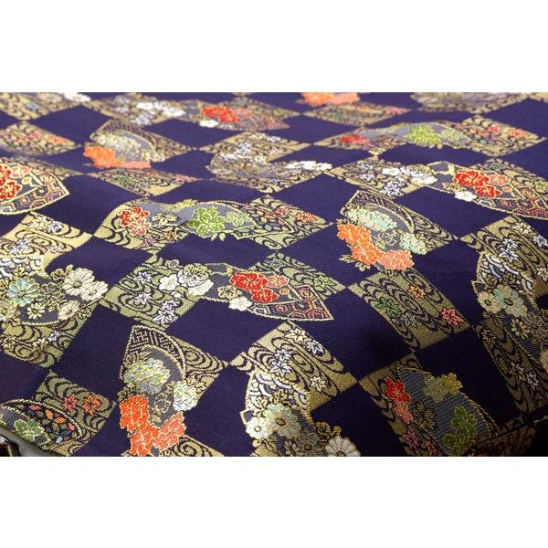 座布団カバー 仏壇用 59×63 仏前 金襴 御前 京扇 高級感 日本製 和柄 法事 お盆 ご仏壇 ラグジュアリー カバーのみ 約62×64cm 八端判59×63cm用 | ブランド登録なし | 03