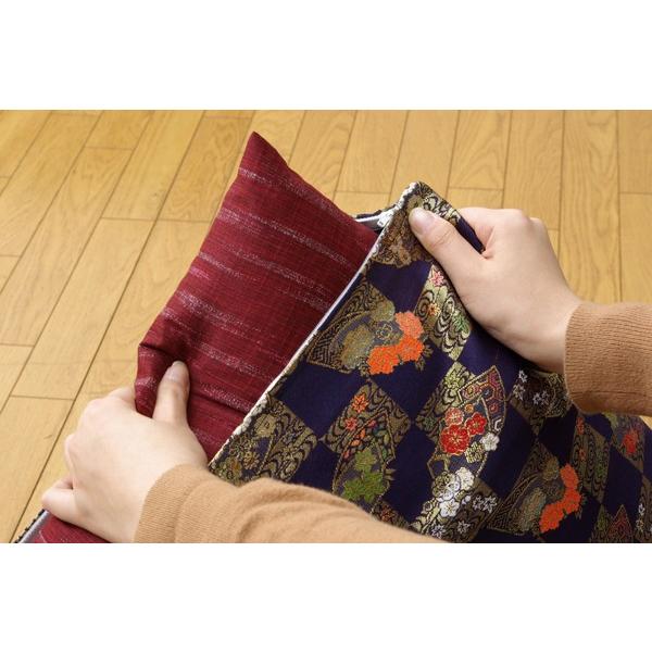 座布団カバー 仏壇用 59×63 仏前 金襴 御前 京扇 高級感 日本製 和柄 法事 お盆 ご仏壇 ラグジュアリー カバーのみ 約62×64cm 八端判59×63cm用 | ブランド登録なし | 05