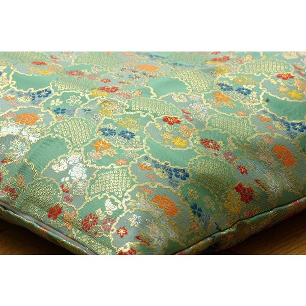 座布団カバー 仏壇用 55 59 仏前 金襴 御前 秋華 高級感 日本製 和柄 法事 お盆 ご仏壇 ラグジュアリー カバーのみ 約57×62cm 銘仙判55×59cm用 | ブランド登録なし | 03