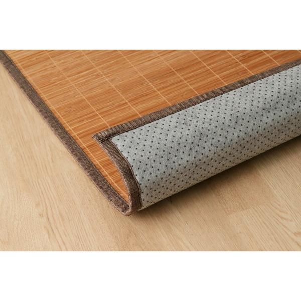 竹 バンブー キッチン マット 120 おしゃれ ひんやり 裏 滑り止め 天然素材 丈夫 抗菌防臭 消臭 防汚 汚れ 防止 ブラウン 約60×120cm | ブランド登録なし | 12