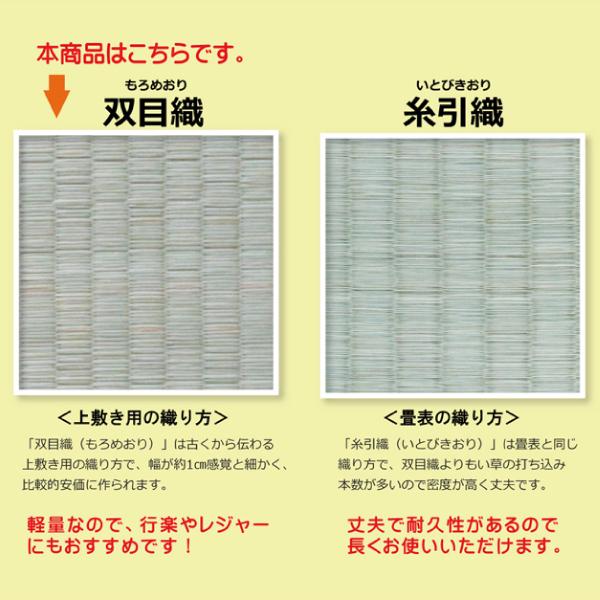 い草 上敷き 4.5畳 ラグ カーペット おしゃれ 日本製 国産 ござ いぐさ 敷き 和風 双目織 江戸間 4.5畳 約261×261cm_2