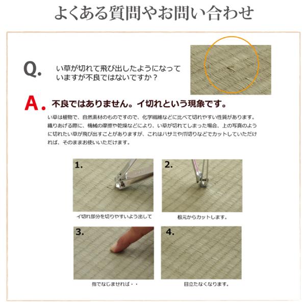 い草 上敷き 4.5畳 ラグ カーペット おしゃれ 日本製 国産 ござ いぐさ 敷き 和風 双目織 江戸間 4.5畳 約261×261cm_6