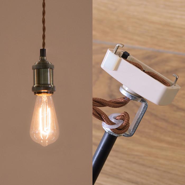 ペンダントライト 裸電球 吊り下げ 照明 エジソン電球 カフェ 西海岸