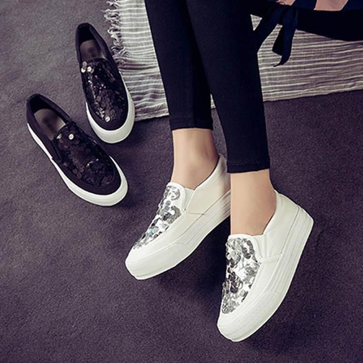 スリッポン レディース スリッポン スニーカー べたんこ 靴 くつ ローカット ブラック 黒 シューズ レディース 白 ホワイト スニーカー スリッポ Cttt ピタゴラストア 通販 Yahoo ショッピング