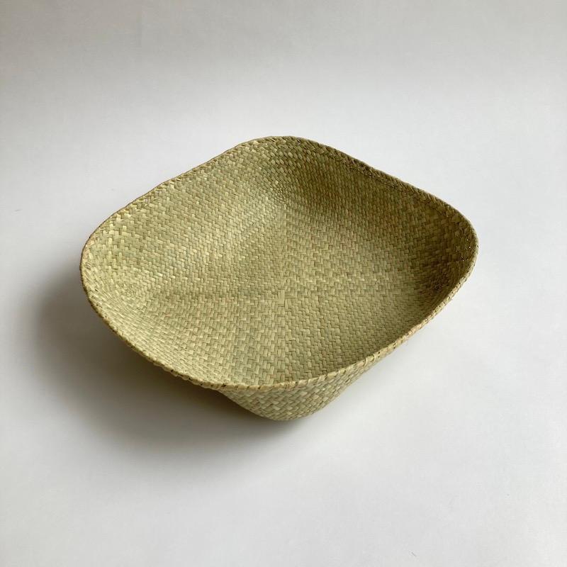 収納 かご ボックス バスケット 水草フルナ 四角 約W22xD22cm(底部分