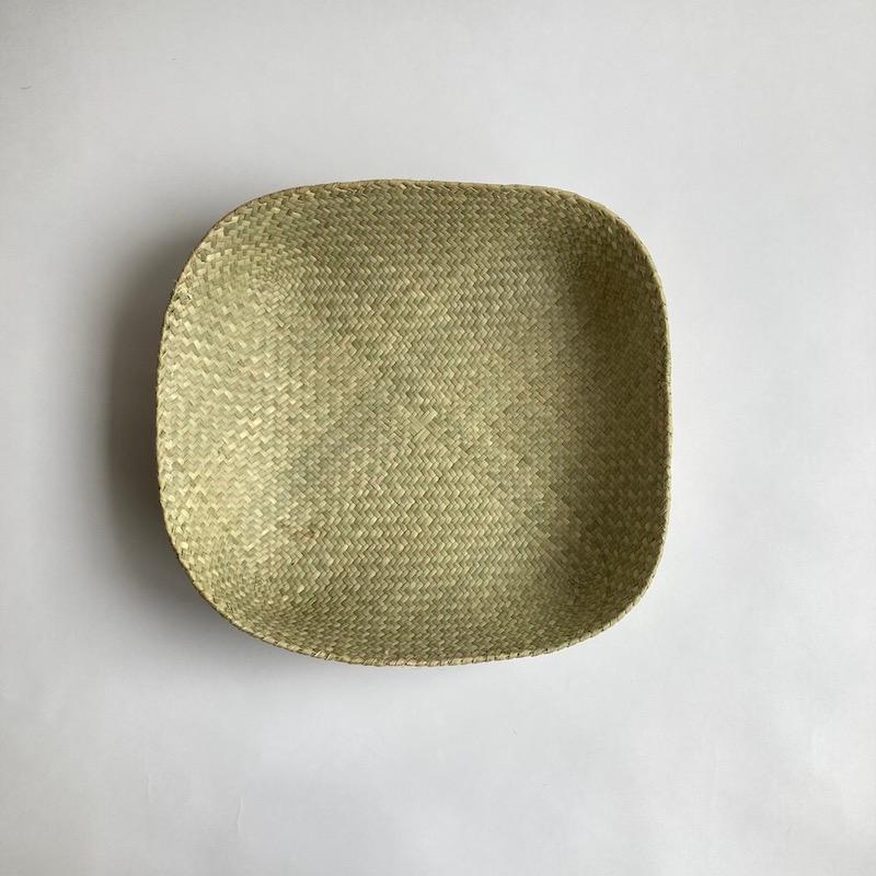 収納 かご ボックス バスケット 水草フルナ 四角 約W22xD22cm(底部分
