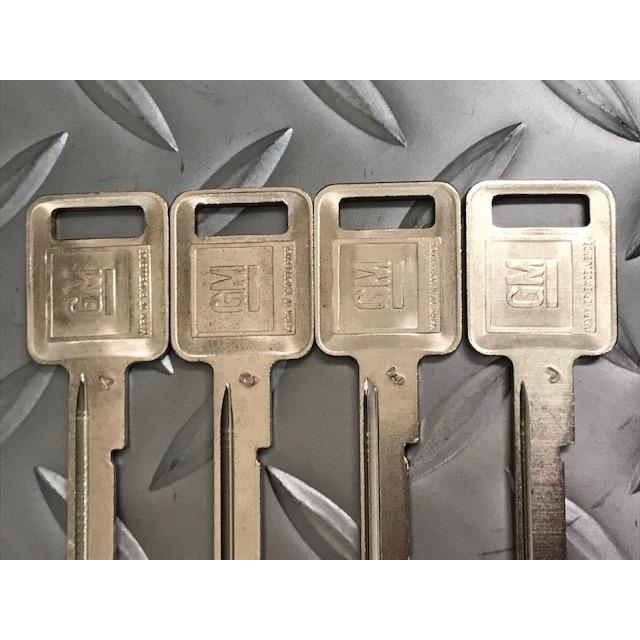 67 71 75 79 GM純正ブランクキー打刻A エンジン&ドア /シボレー