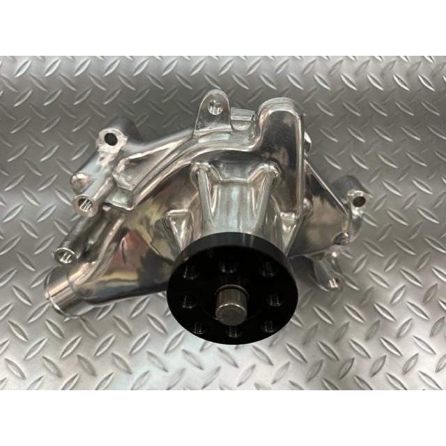 車 新品 SBC ロングウォーターポンプ クローム ハイボリューム