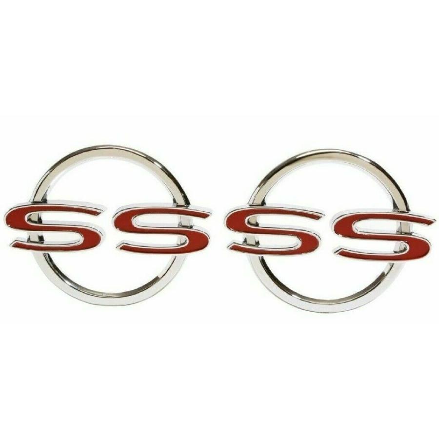 64 インパラ SS リアクォーターエンブレム シボレー 2個SET 新品 1964 