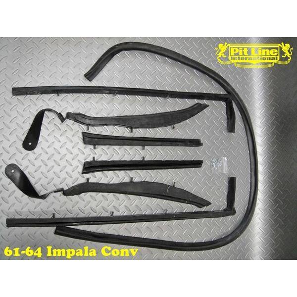インパラ　61 62 三角窓　ウェザーストリップ 61-64インパラ コンバーチブル トップ ウェザーストリップ KIT