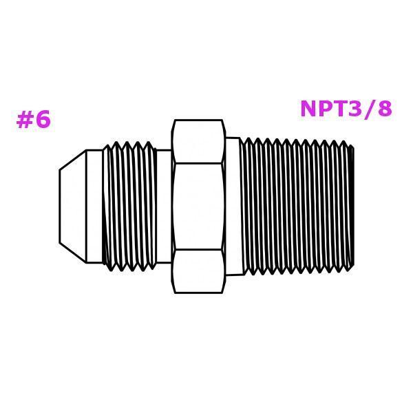 6-3/8 ストレートフィッティング クロームメッキ☆ ハイドロ