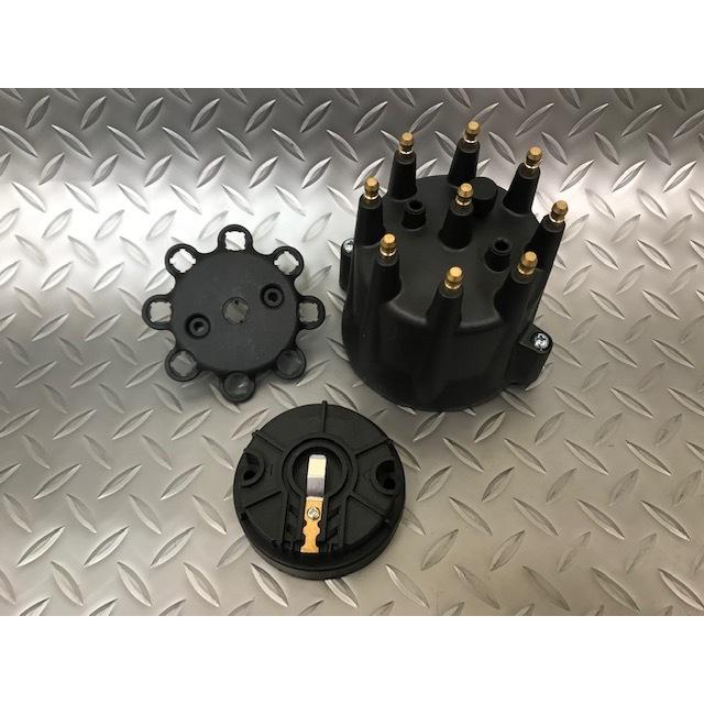 ディストルビューターキャップ、ローターセットブラック☆レディーto