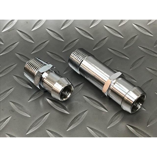 ヒーターホース用フィッティングセットクローム☆1/2NPT インパラ 