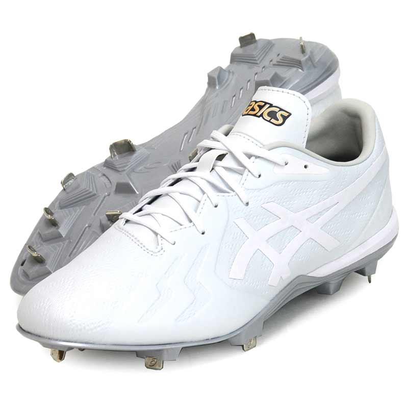 アシックス asics  GOLDSTAGE I-PRO FORCESPEED WIDE  野球 埋め込み 金具スパイク 白スパイク ゴールドステージ  25AW(1121A074-110) ASICS（アシックス） GOLDSTAGE I-PRO FORCESPEED WIDE 野球 埋め込み