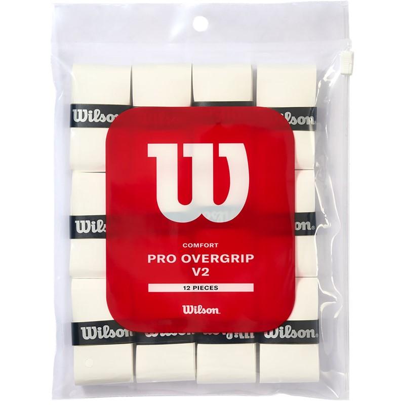 Wilson（ウイルソン） PRO OVERGRIP V2.0 WH 12P テニスグリップテープ