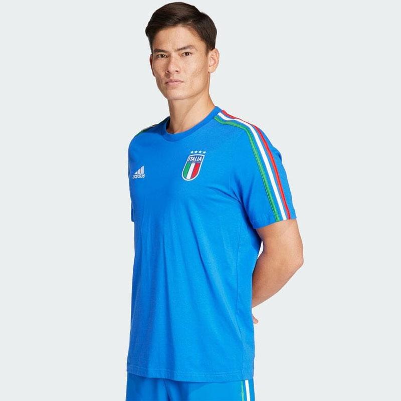 アディダス adidas  イタリア代表 DNA スリーストライプス 半袖Tシャツ  サッカー レプリカウェア  24SS(KNY24-IU2108)｜pitsports-annex｜02