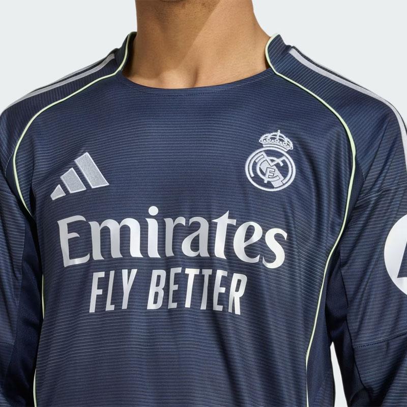 Real Madrid 長袖サッカーシャツ アウェイ adidas アディダス サッカー/フットサル ライセンスシャツ レアル