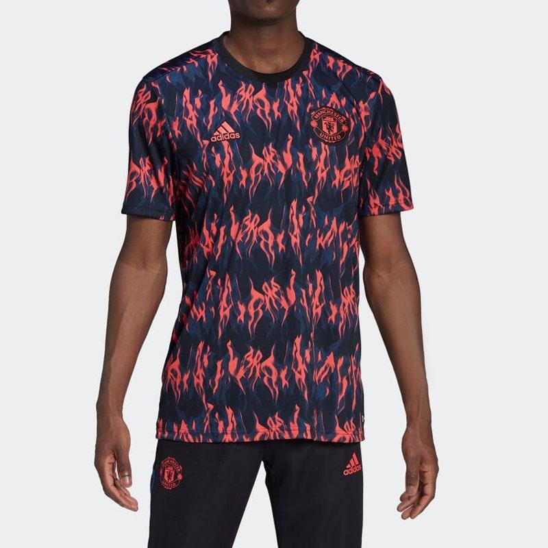 アディダス adidas  マンチェスター・ユナイテッド プレマッチ ジャージー  サッカー レプリカウェア  22SS (US793-H63947)｜pitsports-annex｜03