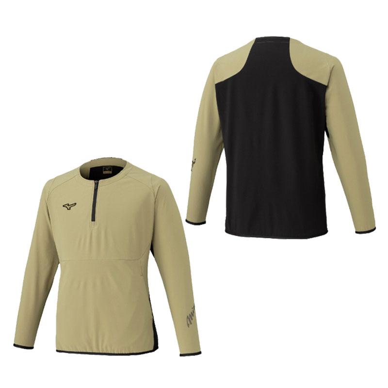 ミズノ MIZUNO  ミズノプロ テックシールドジャケット（ハーフZIP） 野球 ウェア トレーニングウェア (ストレッチ/防風)  25AW (12JECW75)_4