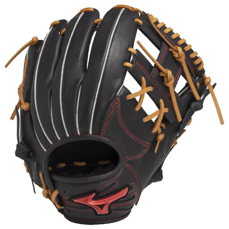 Mizuno 軟式グローブ 黒 右手用 MIZUNO ミズノ 少年軟式グローブ オールラウンド用 Lサイズ 右