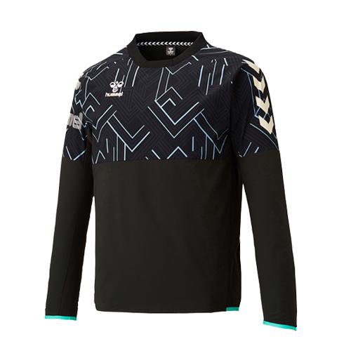 サッカー部　ピステ　ヒュンメル　ネイビー ヒュンメル hummel メンズ サッカー/フットサル ピステシャツ