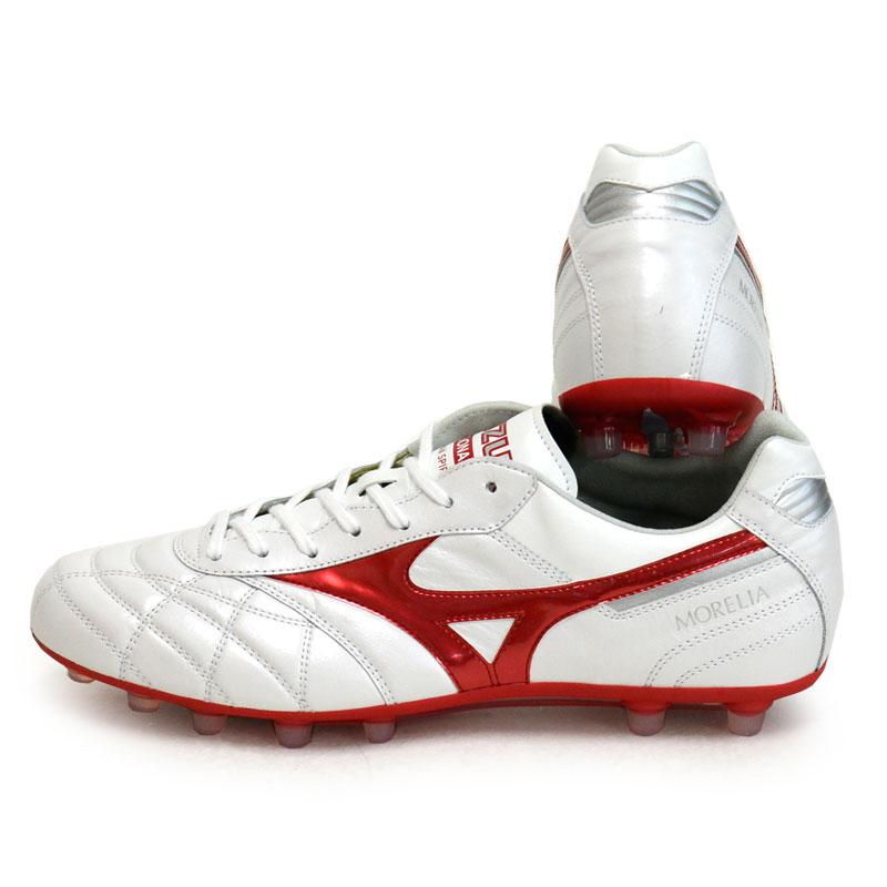 MIZUNO MORELIA2 JAPAN サッカースパイク ホワイト レッド MIZUNO（ミズノ） モレリア 2 JAPAN AG サッカースパイク MORELIA 25AW