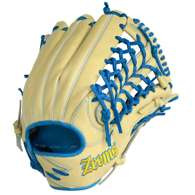 ジームス Zeems 限定 軟式 カラーグラブ 外野手用 Zeems型ロゴ 野球 