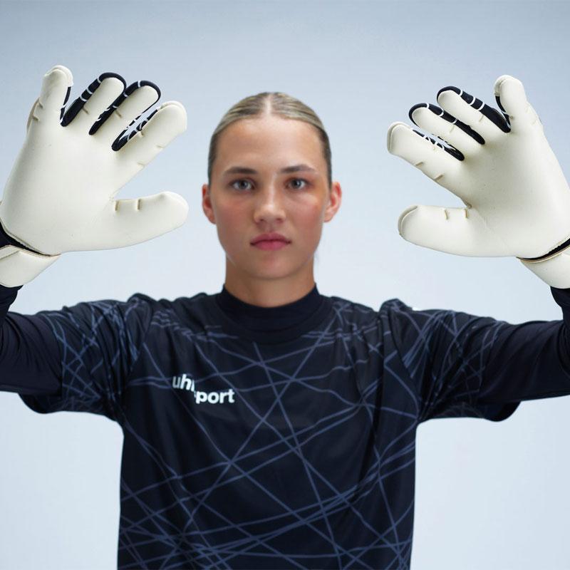 ウールシュポルト uhlsport ナイトエディション アブソルートグリップ スキンカット サッカー ゴールキーパーグローブ 手袋 24FW(101135602-24)の画像