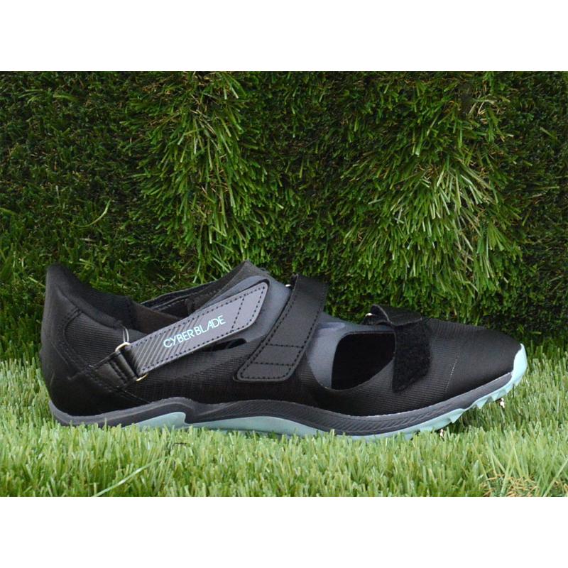 アシックス CYBERBLADE 17 スパイクシューズ24.5cm CYBERBLADE 17/サイバーブレード (BLACK×ILLUMINATE MINT