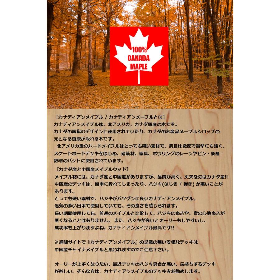 スケートボード コンプリートセット スケボー ブランクデッキ カナダ