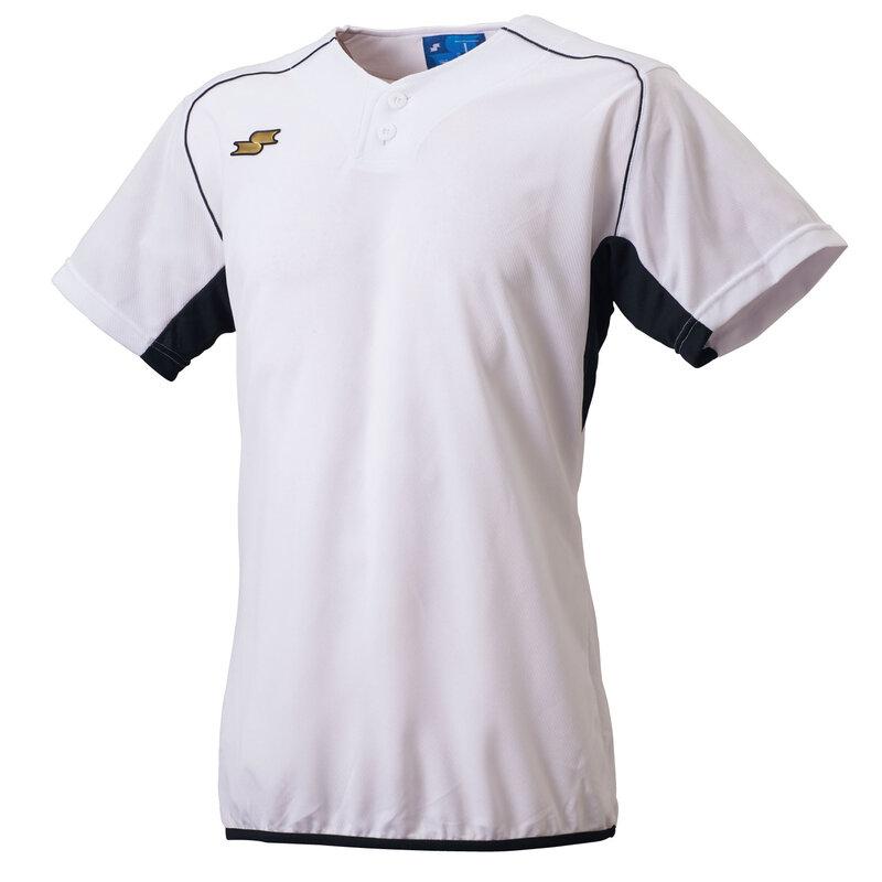 エスエスケイ（SSK） 2ボタンベースボールTシャツ(裾バインダー) 野球