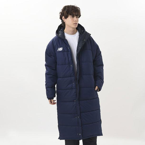ニューバランス　パデットロングコートL ベンチコート ネイビー　JMJF1424 New Balance（ニューバランス） パデットロングコート コート ベンチ