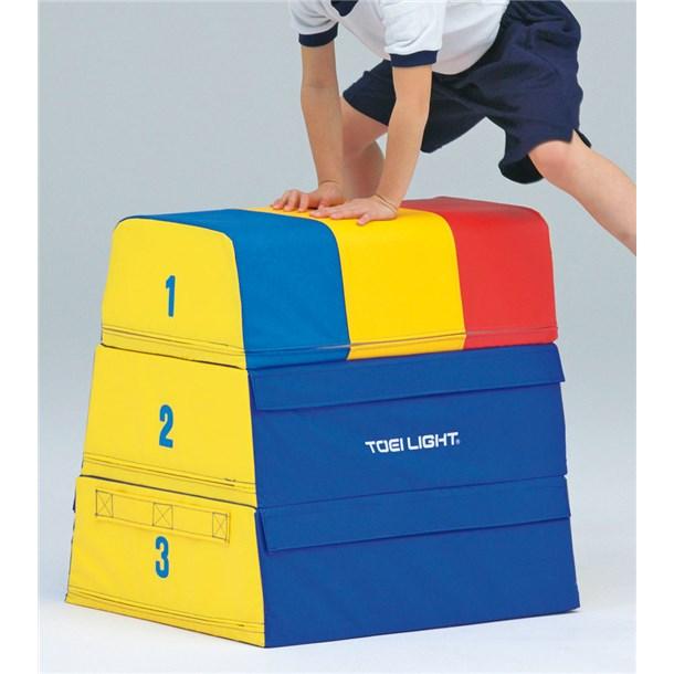 ソフト跳び箱3段 TOEI LIGHT トーエイライト跳び箱(T1842)代金引換不可の画像