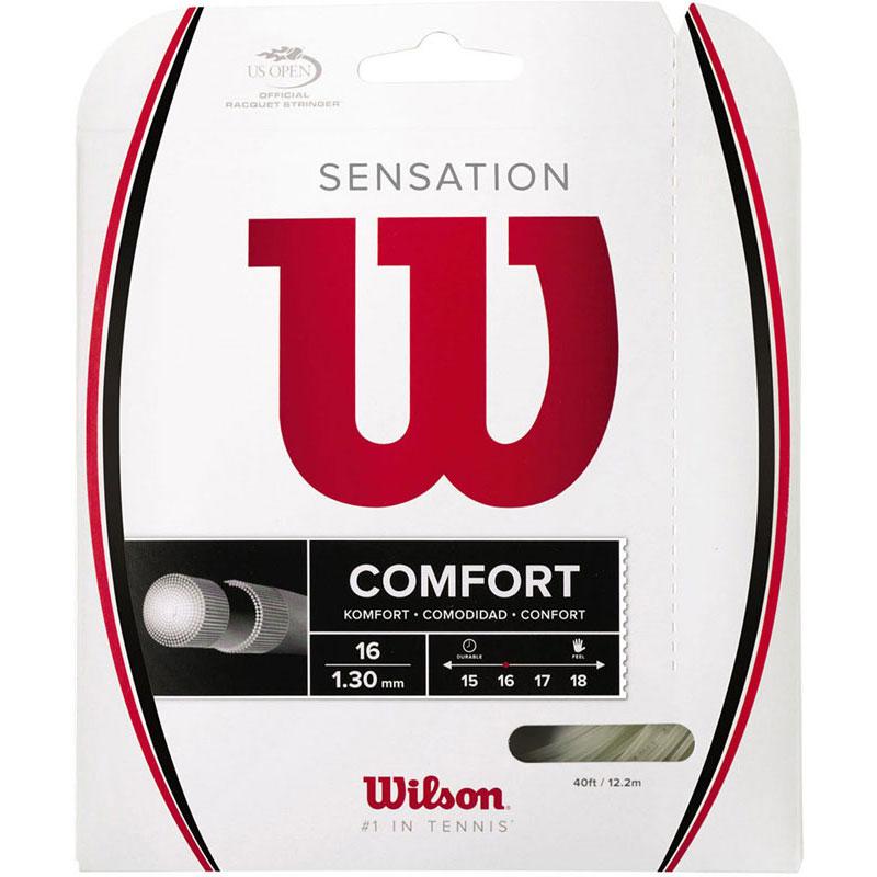 【ロット販売：入り数6】 Wilson(ウイルソン) SENSATION NATURAL 16 SET テニス 硬式ガット (wrz941000) Wilson（ウイルソン） 【ロット販売：入り数6】 SENSATION NATURAL 16