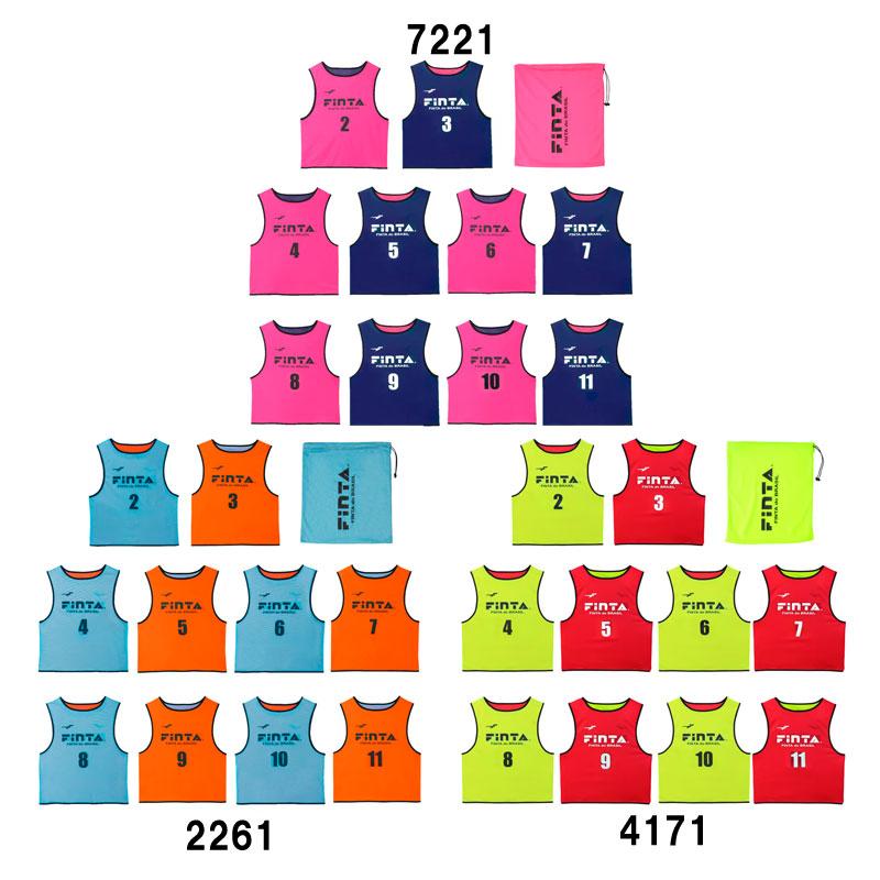 フィンタ FINTA  リバーシブルビブス（10枚セット）  サッカー フットサル ビブス  24SS (FT3027) FINTA（フィンタ） リバーシブルビブス（10枚セット） サッカー