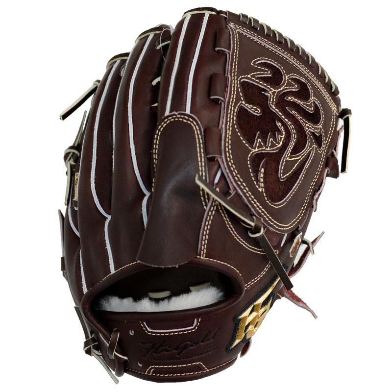 ハイゴールド HI-GOLD 硬式用オーダーグラブ 己極 投手用 グラブ袋付き