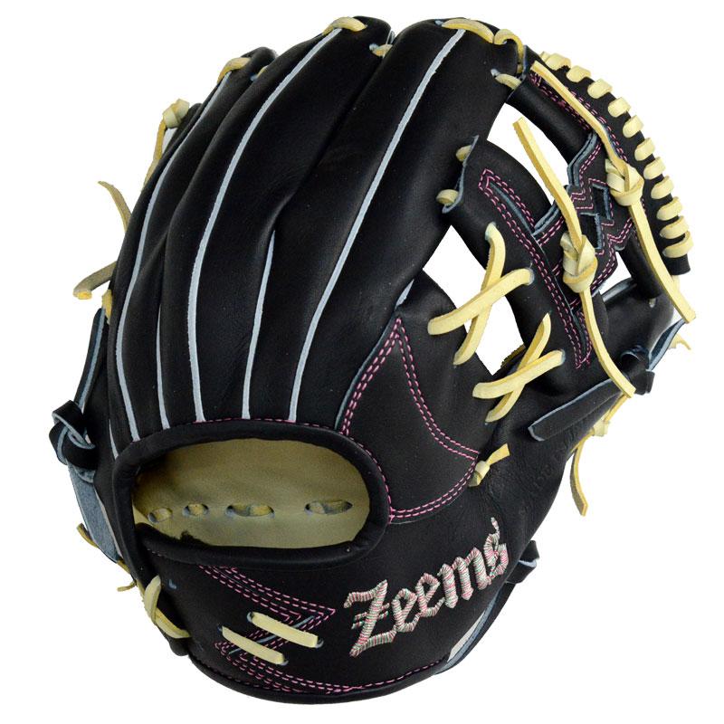 ジームス Zeems  限定 軟式グラブ 三方親 内野手用 Zeems型ロゴ  野球 軟式 グローブ グラブ 一般  24SS(SV-528CBN-ZEEMS-SI)｜pitsports｜02