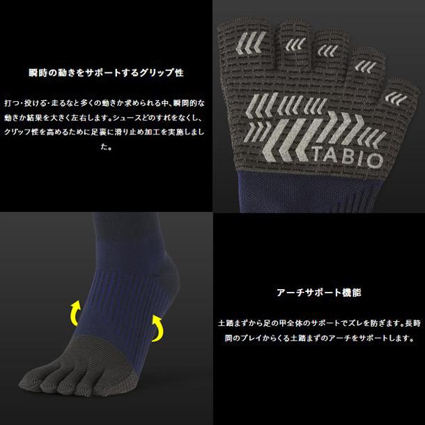 Tabio 野球 五本指 最安値に挑戦 コンプレッションハイソックス タビオ 野球ソックス 5本指