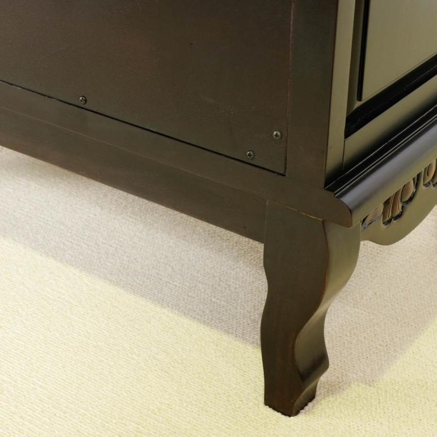 キャビネット 幅75cm ダークブラウン フレンチ アンティーク調 キャビネット 幅75cm ダークブラウン フレンチ アンティーク調