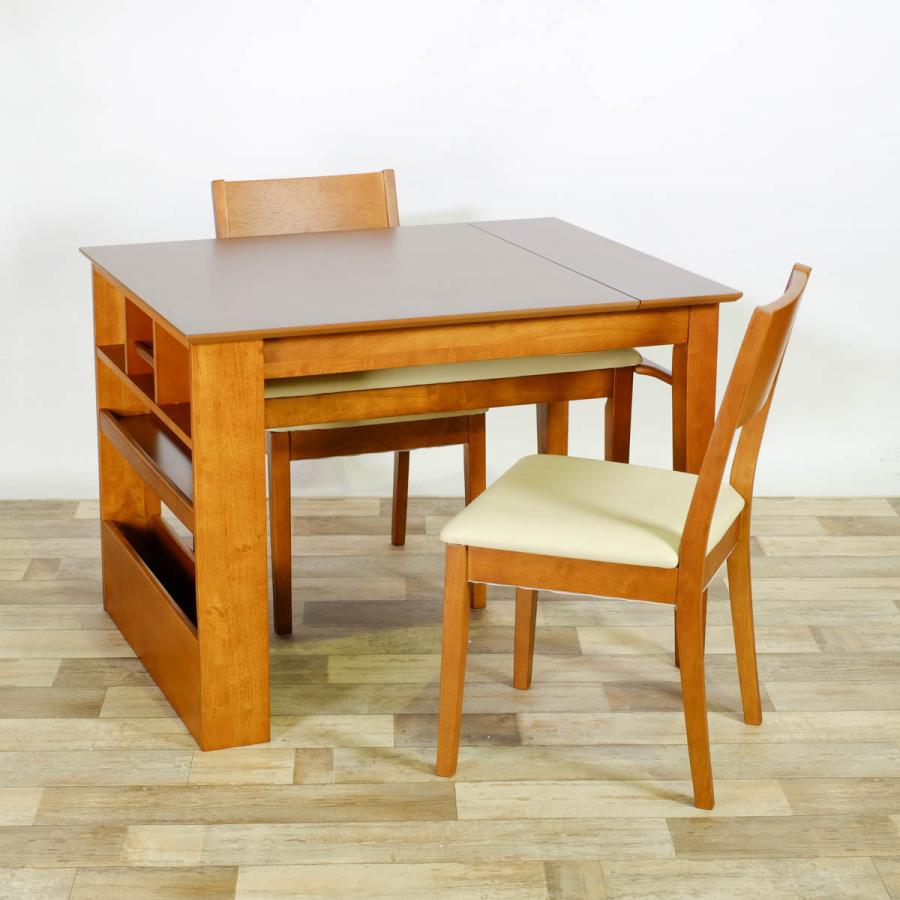 ユキ YUKI ダイニングテーブルS 幅100-135cm ブラウン : PITTA LIVING