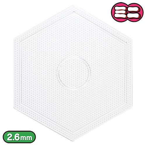 ミニ（2.6mm）アイロンビーズ用ペグボード ラージ ヘキサゴン型 17×14.8cm BCP02 | 