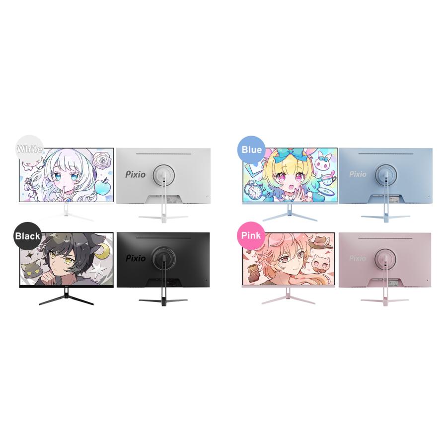Pixio PX275 Wave Pastel Pink モニター 27インチ PX275WAVEK / パステルピンク | 27インチ 100Hz WQHD FastIPS